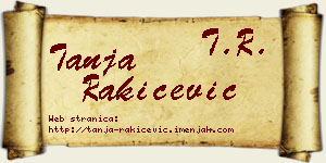 Tanja Rakićević vizit kartica